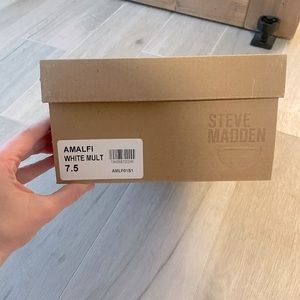 Steve Madden Amalfi White Mult Shoes